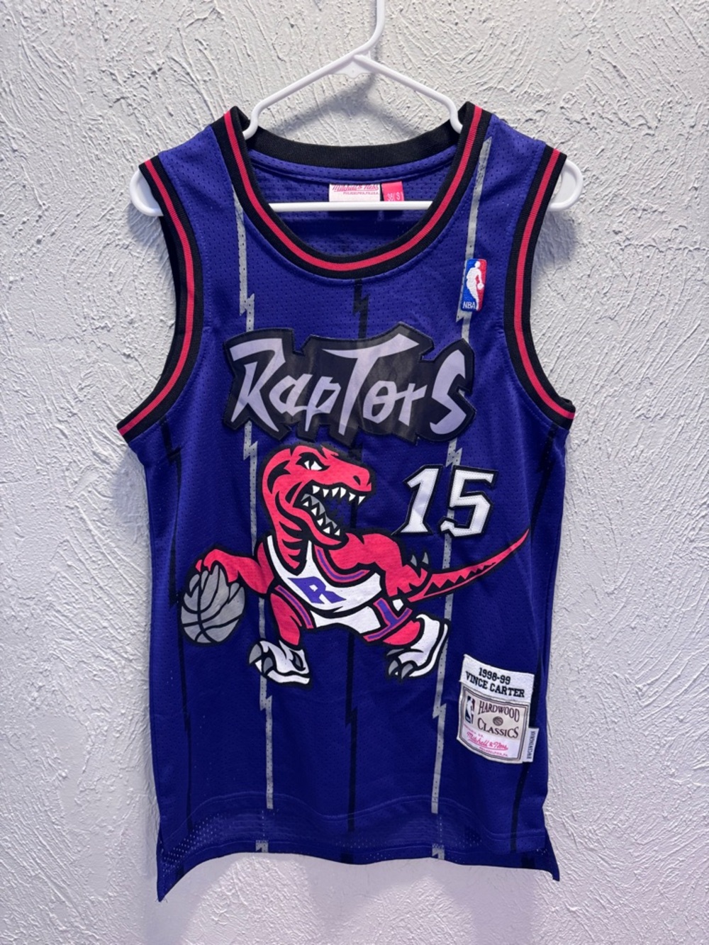 Mitchell & Ness Toronto Raptors Kids Jersey Tank - Purple with Red Accents